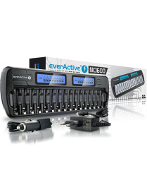 Everactive Ładowarka akumulatorowa NC-1600 / 16 KANAŁ. R6/AA I/LUB R03/AAA