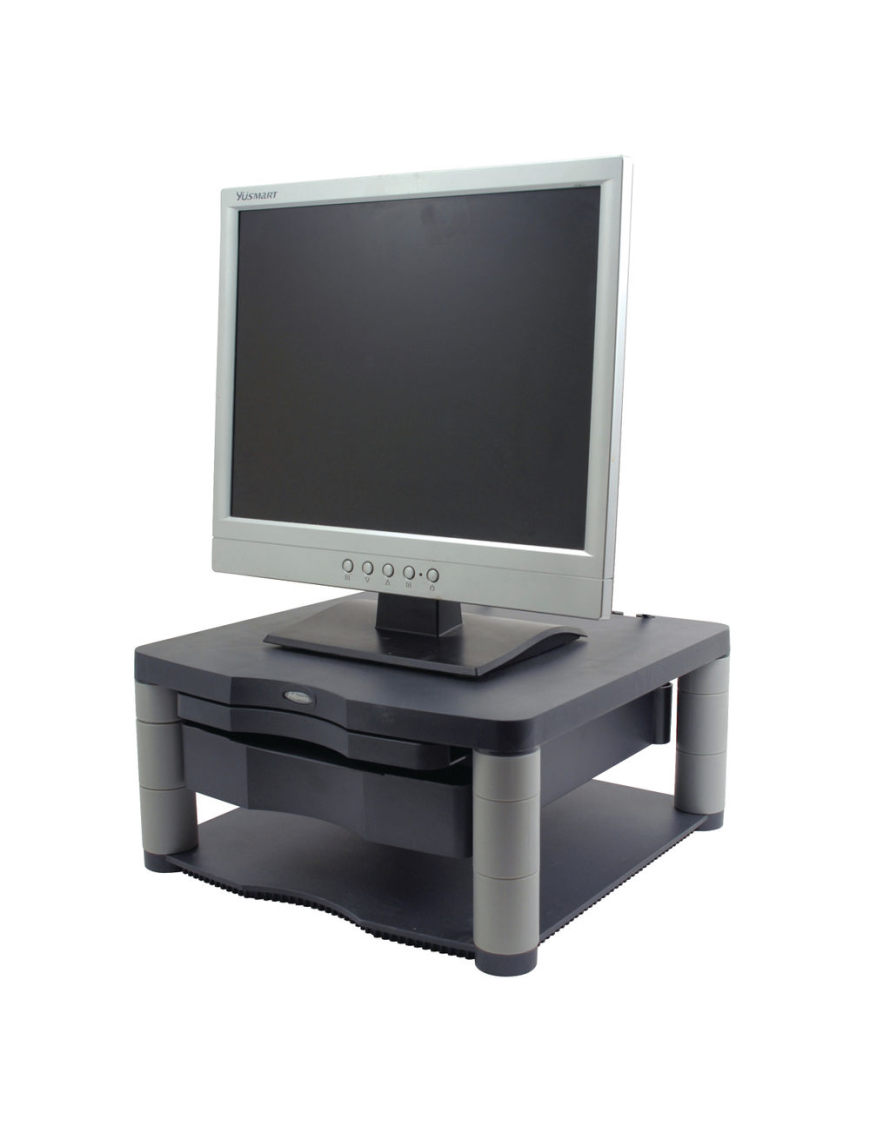 Fellowes podstawa pod monitor z szufladą i copyholderem, grafitowa