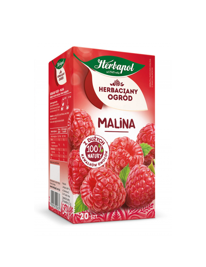 Herbata Herbapol Herbaciany Ogród | Malinowa | 20 szt