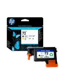 Głowica HP 72 Vivera do Designjet T610/1100/1200/1300 | matte black + yellow