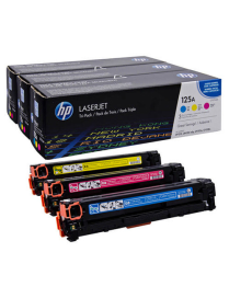 Zestaw trzech tonerów HP 125A do LJ CP1215 ,CM1312 | 3 x 1 400 str. | CMY