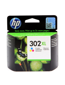 Tusz HP 302XL do Deskjet 1110/2130/3630 | 300 str. | CMY