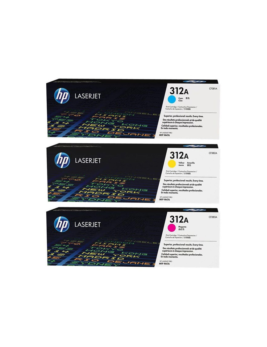Toner HP 312A do Color Laser Pro M476 3pack | 3 x 2 700 str. | CMY