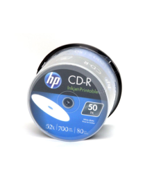 HP CD-R | 700MB | x52 | cake/ 50 WHITE FF InkJet Printable