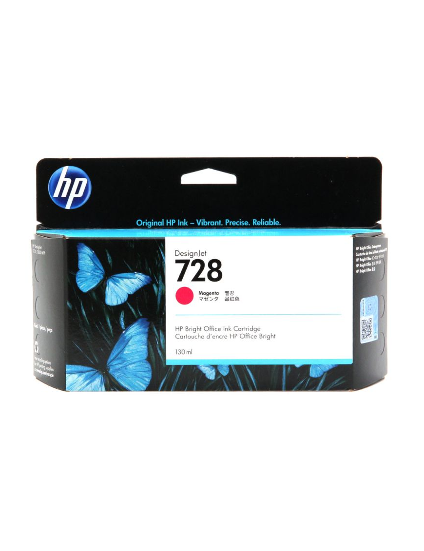 Tusz HP 728 do Designjet T730/T830 | 130ml | magenta