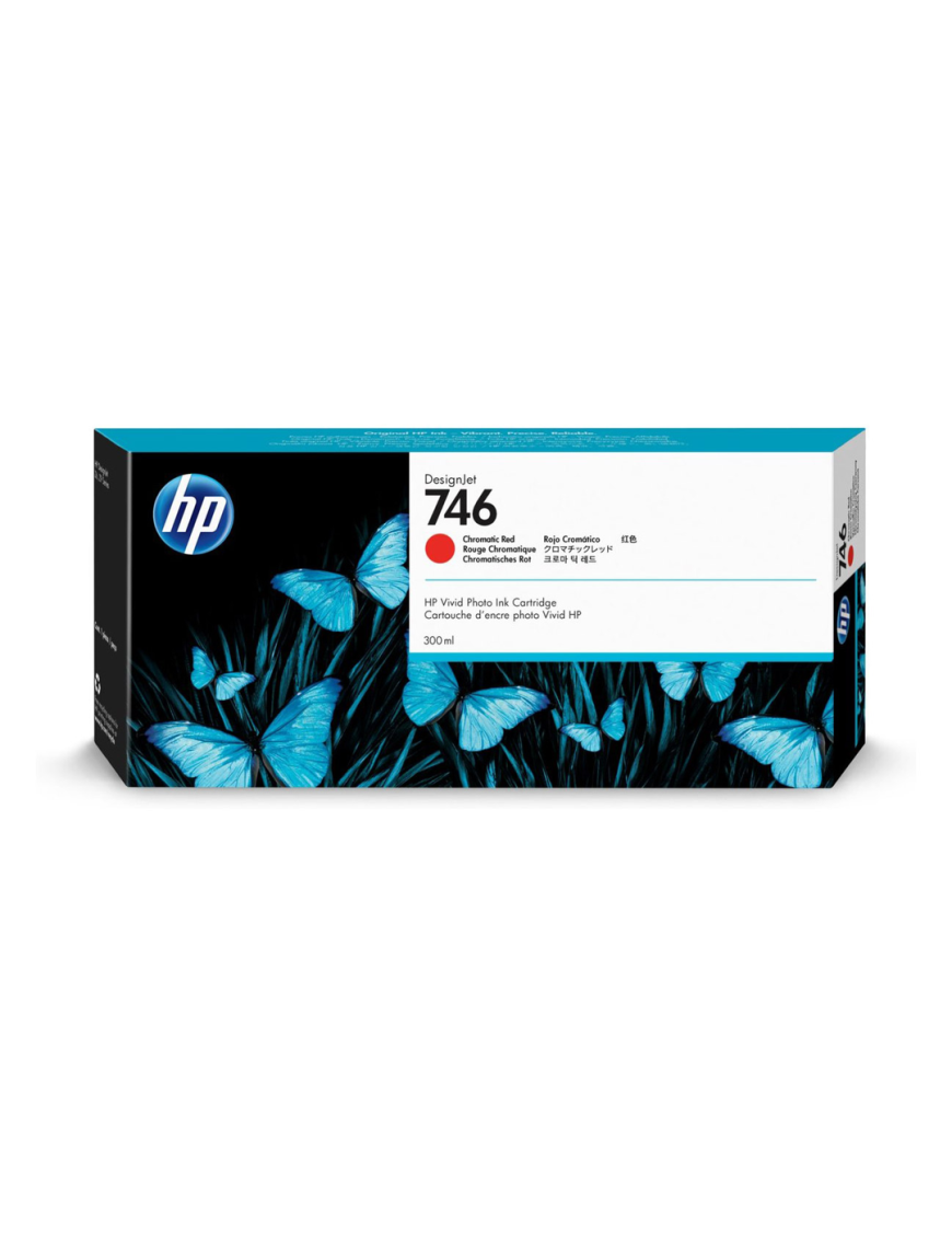 Tusz HP 746 do Designjet Z6/Z9 | 300ml | Chromatic Red