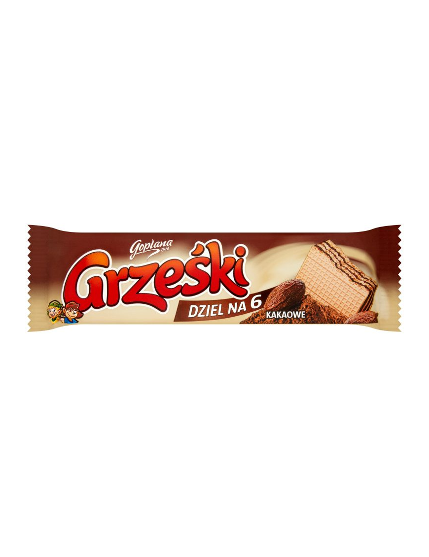 Grześki wafle kakaowe nieoblane | 26g