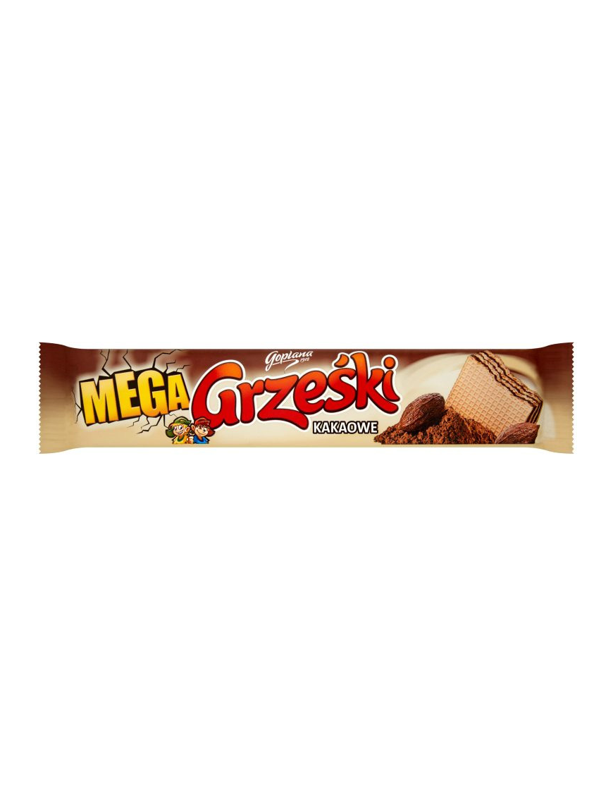 Grześki MEGA wafle kakaowe nieoblane | 34g