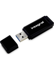 Integral USB 16GB Black, USB 3.0 with removable cap