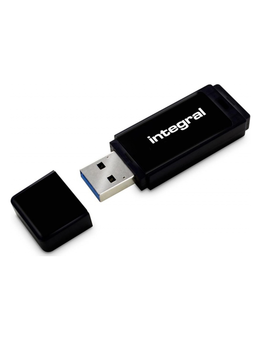 Integral USB 32GB Black, USB 3.0 with removable cap