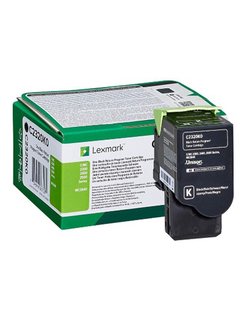 Kaseta z tonerem Lexmark do MC2640/C2325/ C2425 | zwrotna | 1 000 str. | BLACK