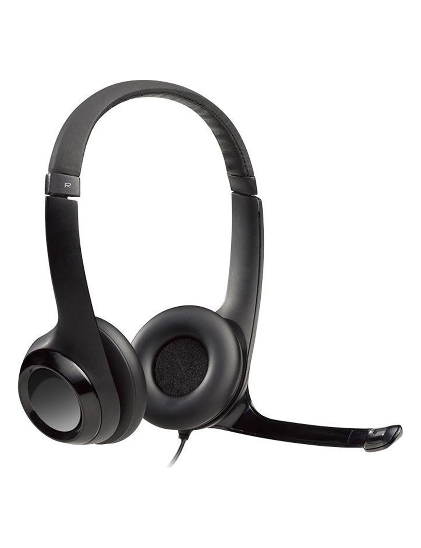Słuchawki Logitech Headset H390 BLACK USB z mikrofonem