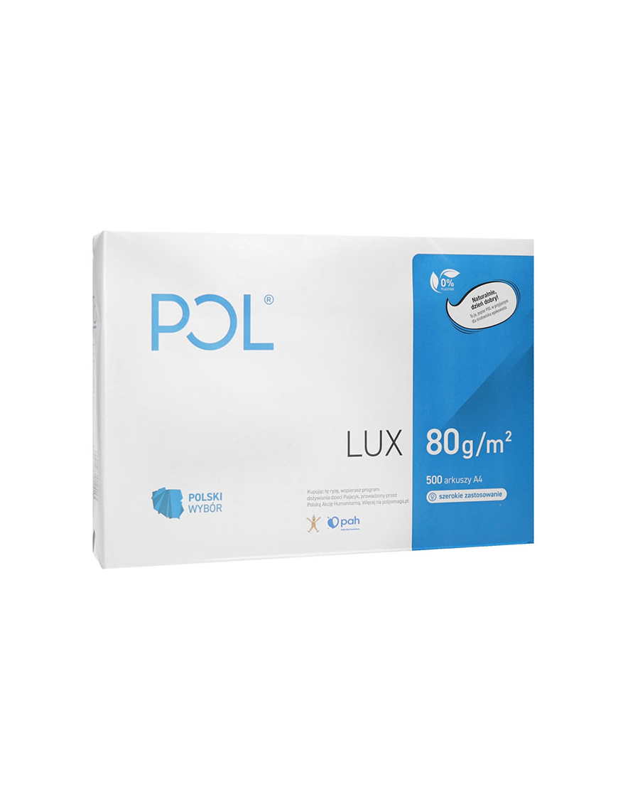 Papier ksero POLlux 161CIE | A4 | 80g | 500 arkuszy | Klasa B