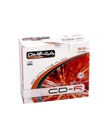 Dysk Omega CD-R slim | 700MB | x52 | 10 szt.