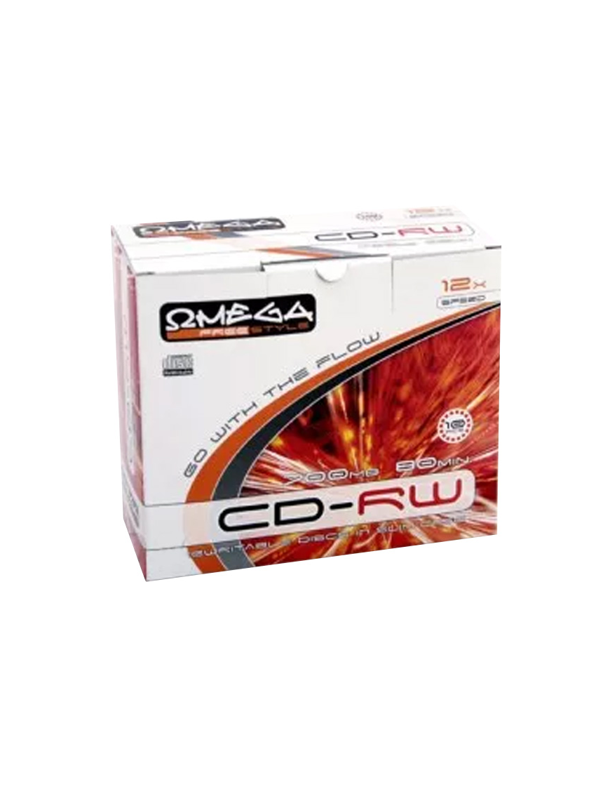 Dysk Omega CD-RW slim | 700MB | x12 | 10 szt.