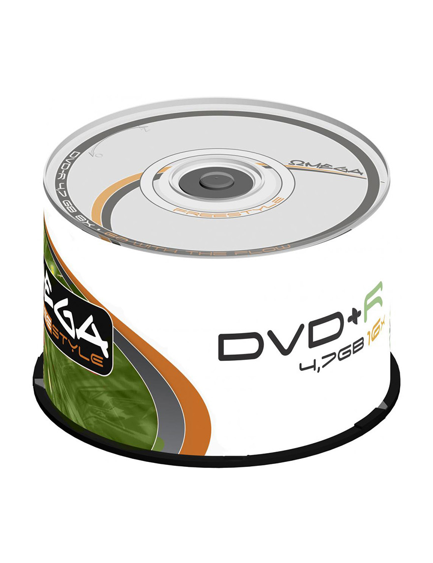 Dysk Omega DVD+R | 4.7GB | x16 | 50 szt.