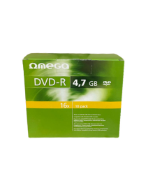 Dysk Omega DVD-R slim | 4,7GB | x16 | 10 szt.