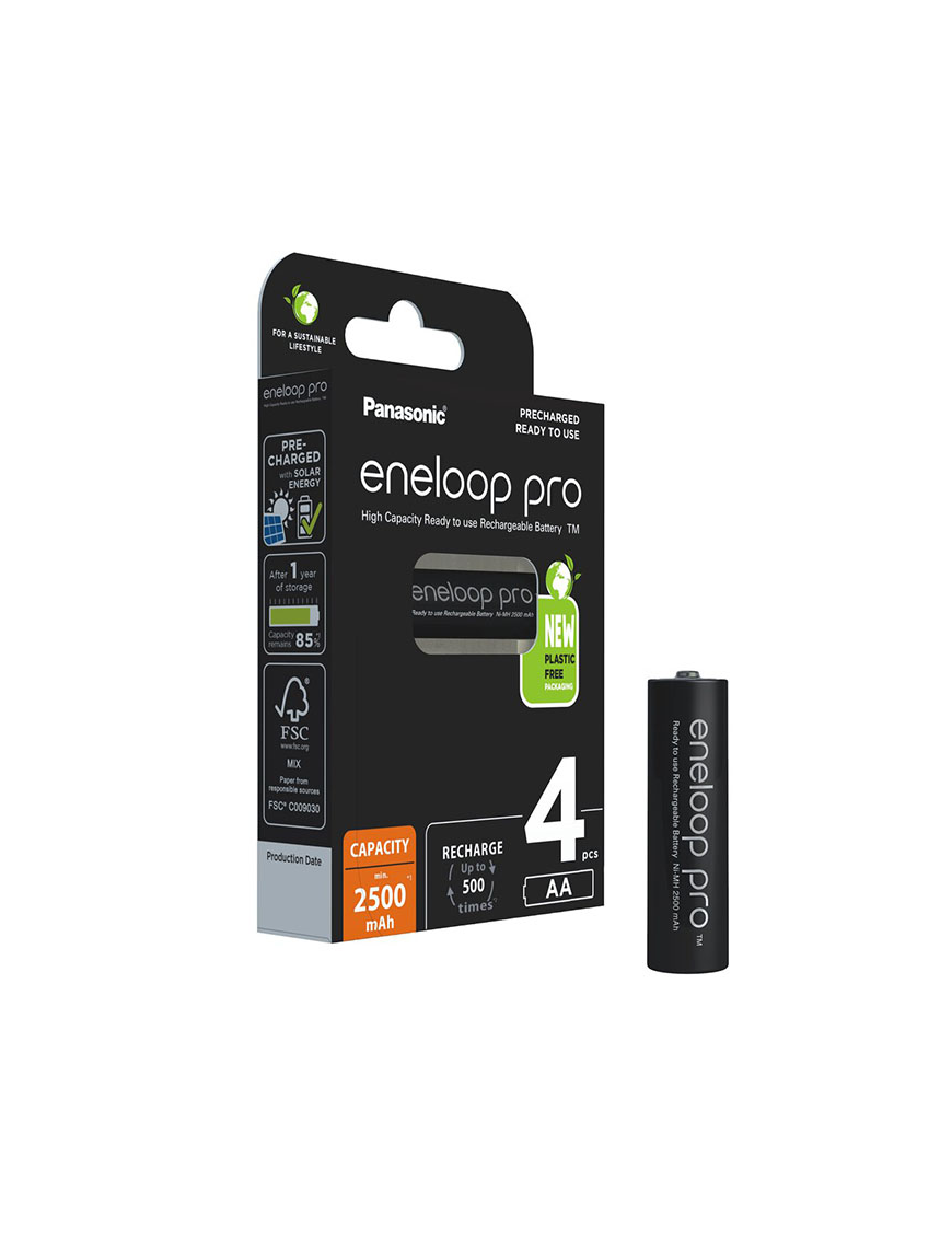 Akumulatorki Panasonic ENELOOP PRO New R6/AA | 2500mAh | 4szt (blister)