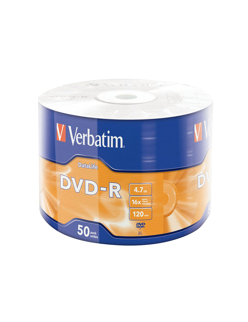 Verbatim DVD-R | 4.7GB | x16 | Surface 50 pack | matt silver