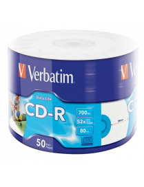 Verbatim CD-R |700MB| x52| szpin. 50 | printable | minimalna ilość zakupu 12 |