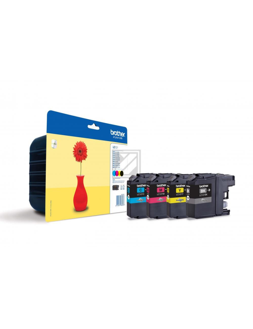 Zestaw tuszy Brother do DCPJ522DW/MFCJ470DW | CMYK