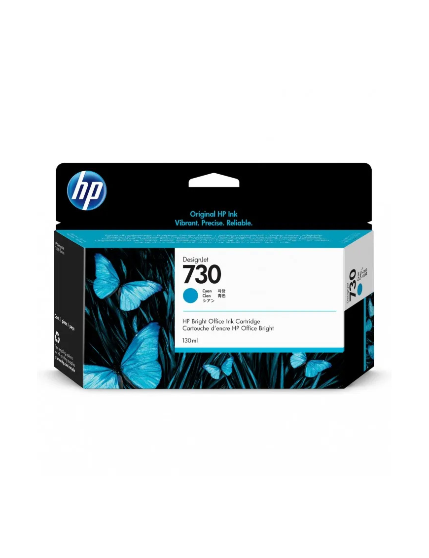 Tusz HP 730 do Designjet T1700 | 130ml | Cyan