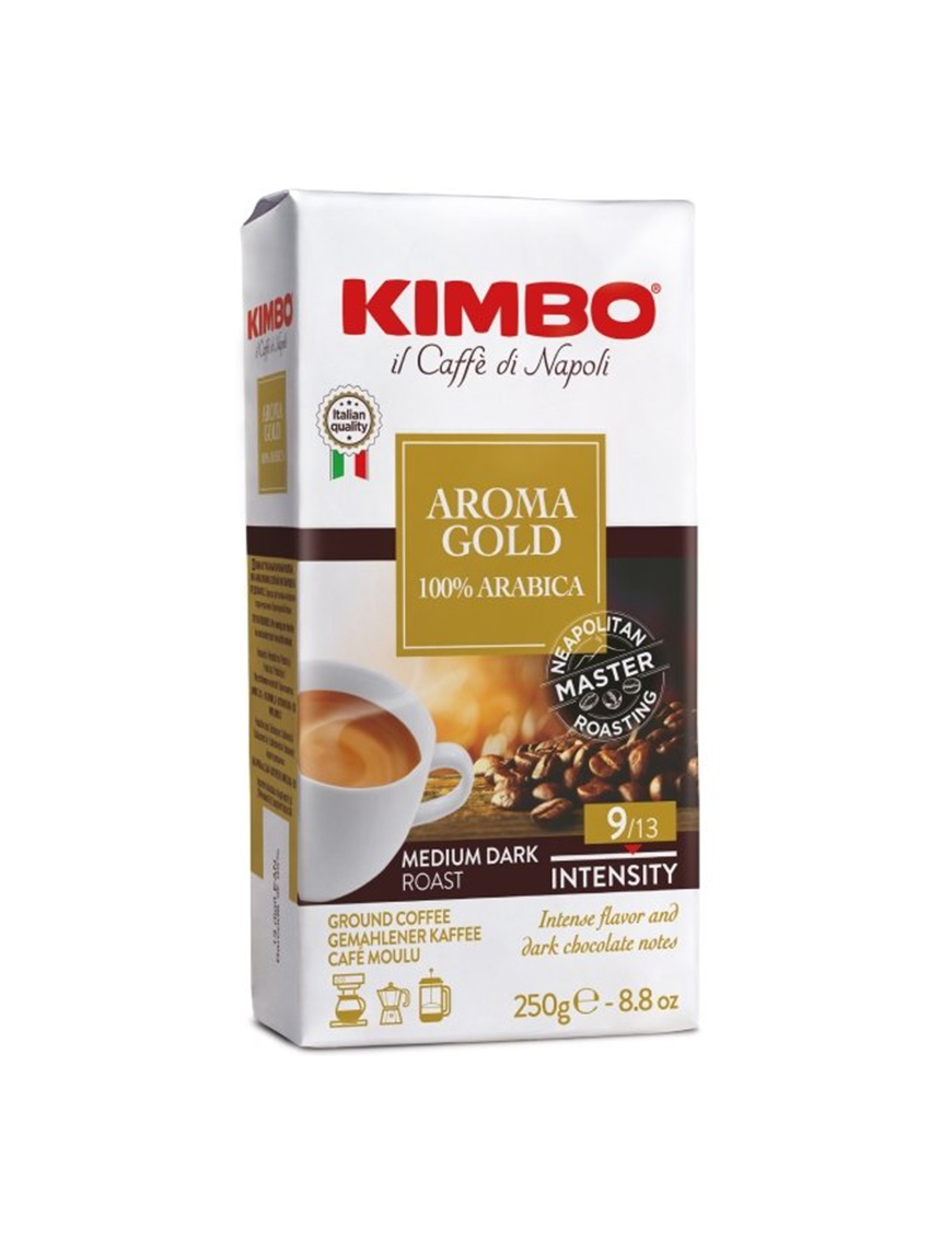 Kawa Kimbo Gold | 250 g | mielona