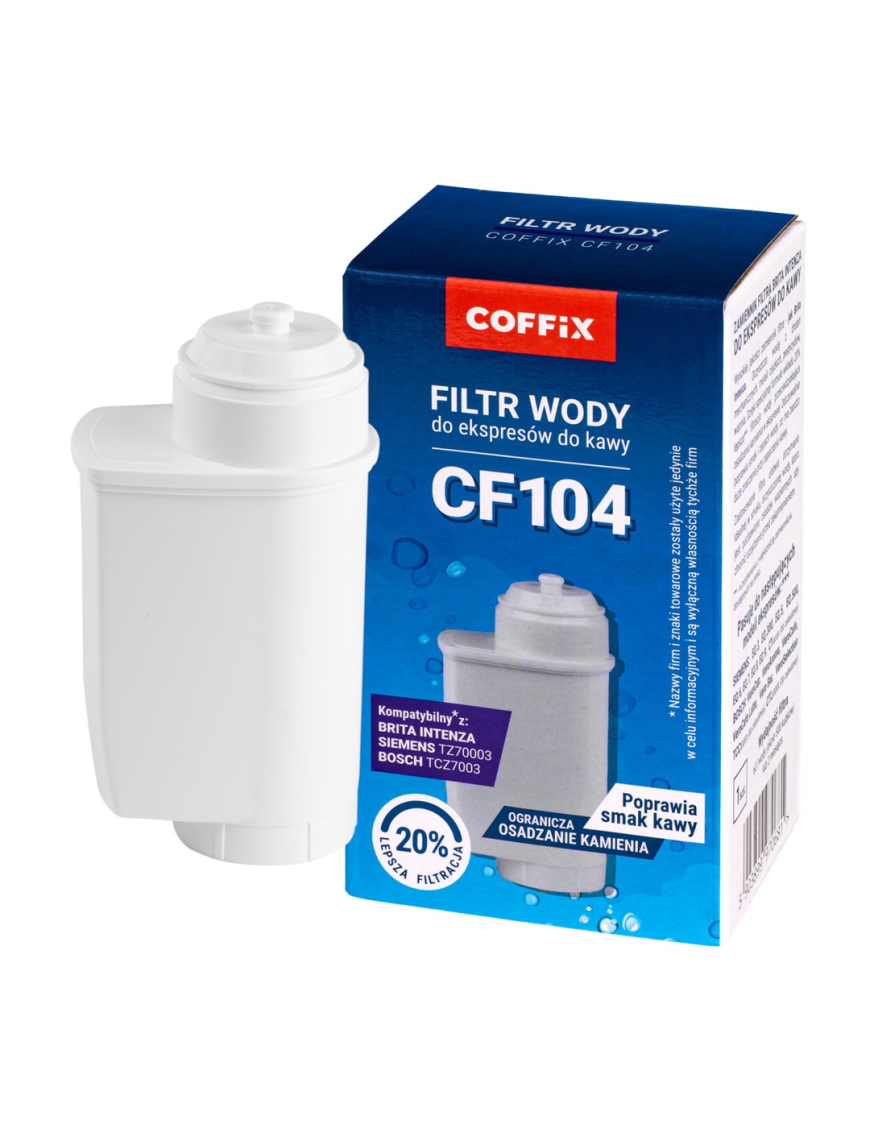 Filtr wody do ekspresu ciśnieniowego Coffix CF104 KOMPATYBILNY Z SIEMENS, BOSCH