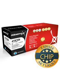Toner Asarto do HP 415CXN | W2031X | 6000 str. | cyan | AKTUALNY CHIP