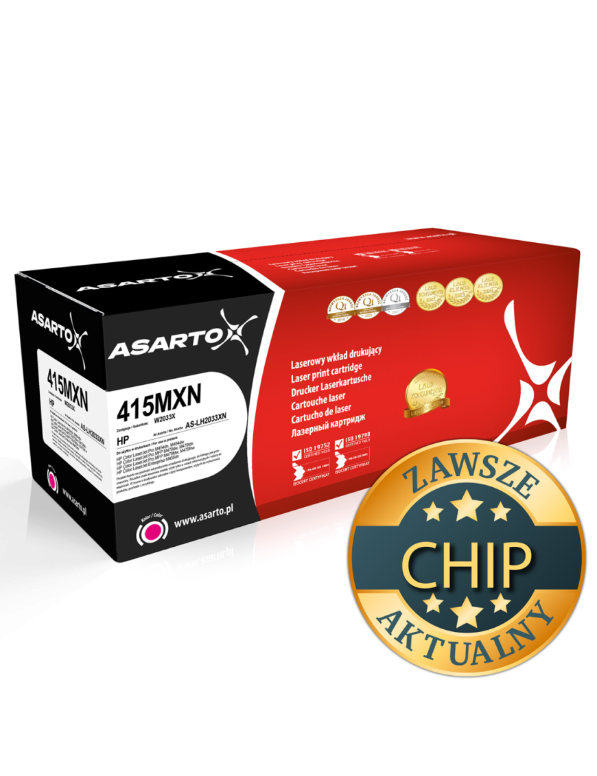 Toner Asarto do HP 415MXN | W2033X | 6000 str. | magenta | AKTUALNY CHIP