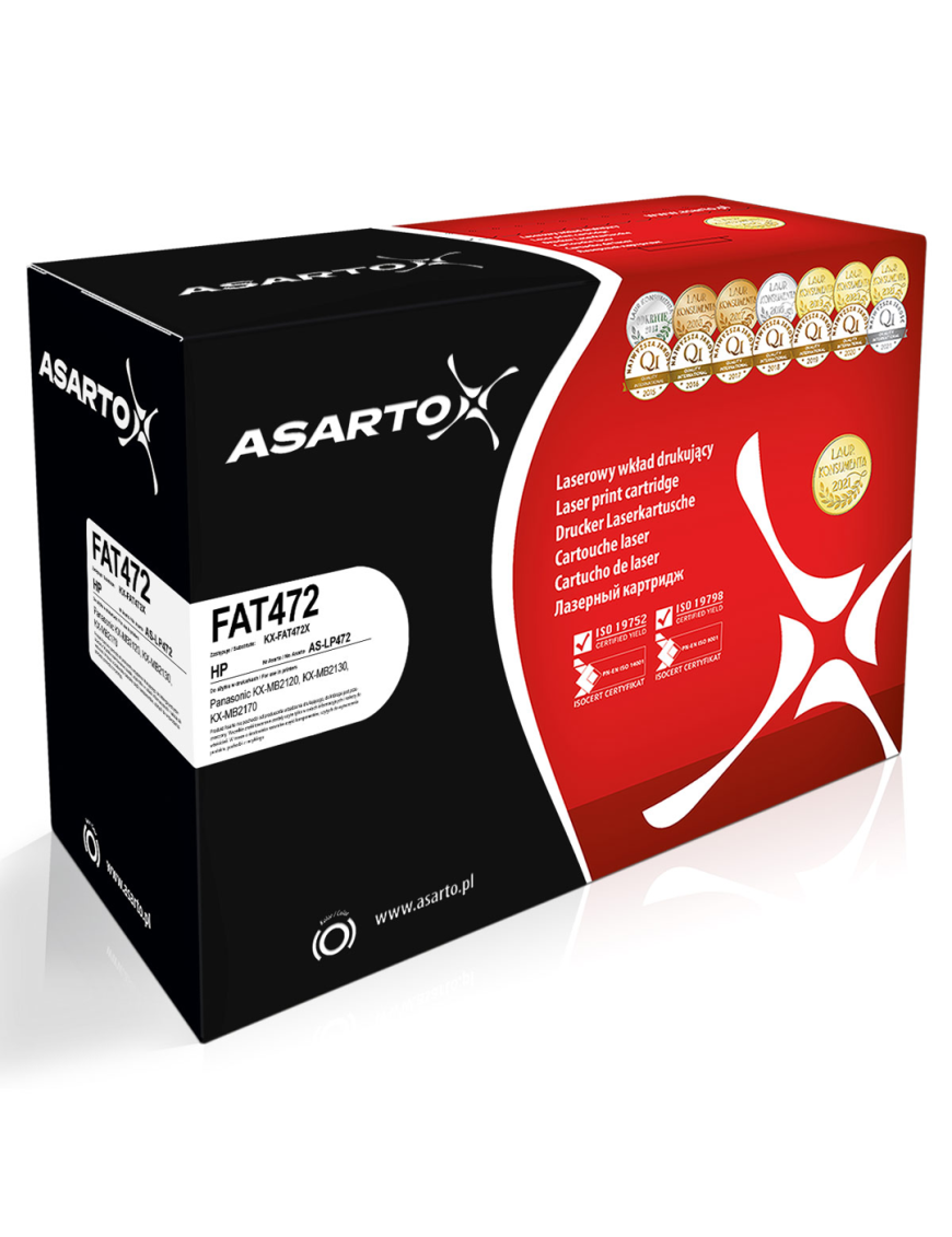 Toner Asarto do Panasonic FAT472 | KX-FAT472X | 2000 str. | black