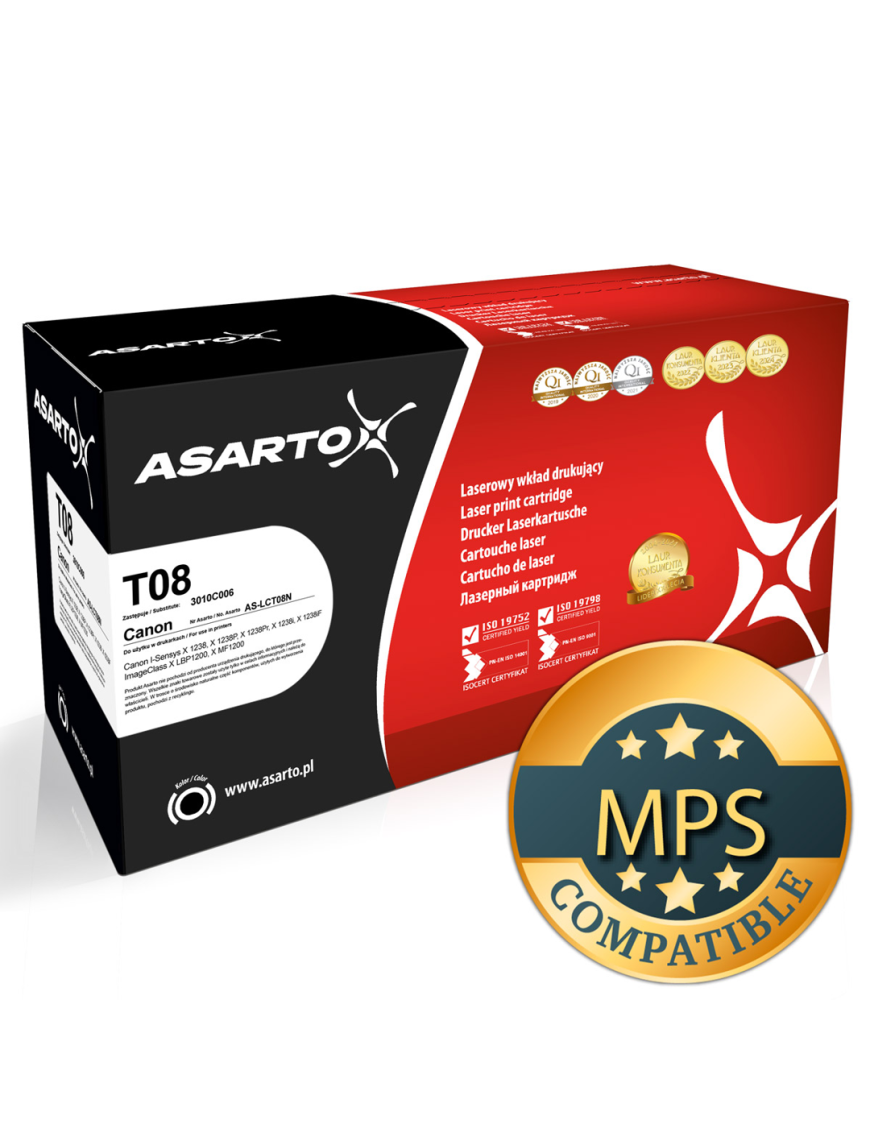 Toner Asarto do Canon T08 | 3010C006 | 11000 str. | black