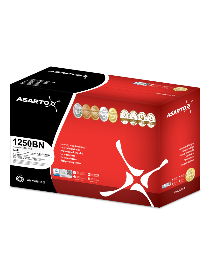 Toner Asarto do Dell 1250BN | 593-11140 | 2000 str. | black
