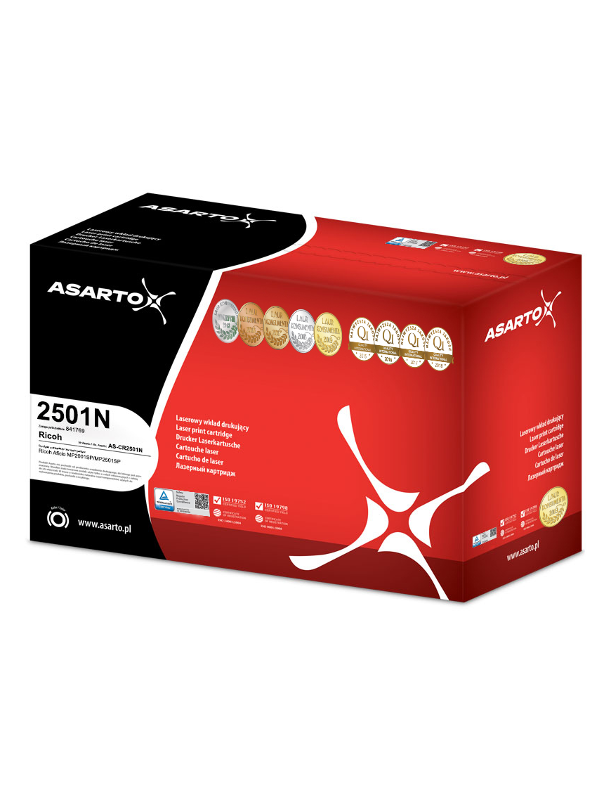 Toner Asarto do Ricoh 2501N | 841769 | 9000 str. | black