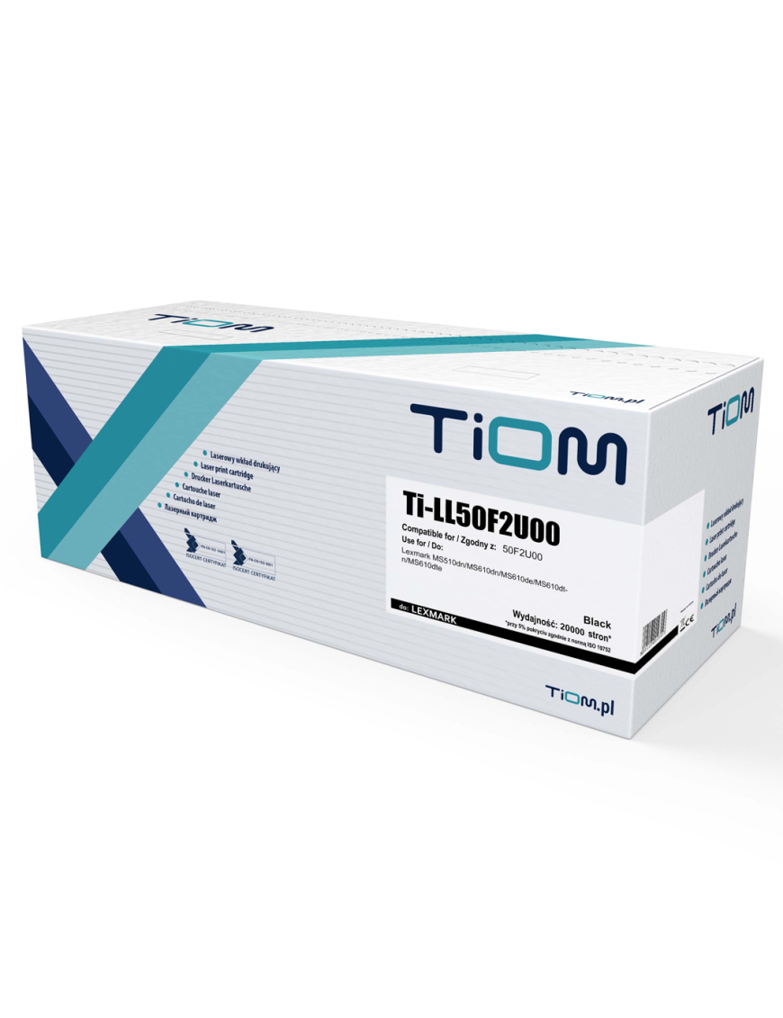 Toner Tiom do Lexmark 500UN | 50F2U00 | 20000 str. | black