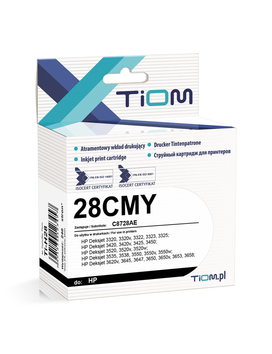 Tusz Tiom do HP 28CMY | C8728AE | 240 str. | color