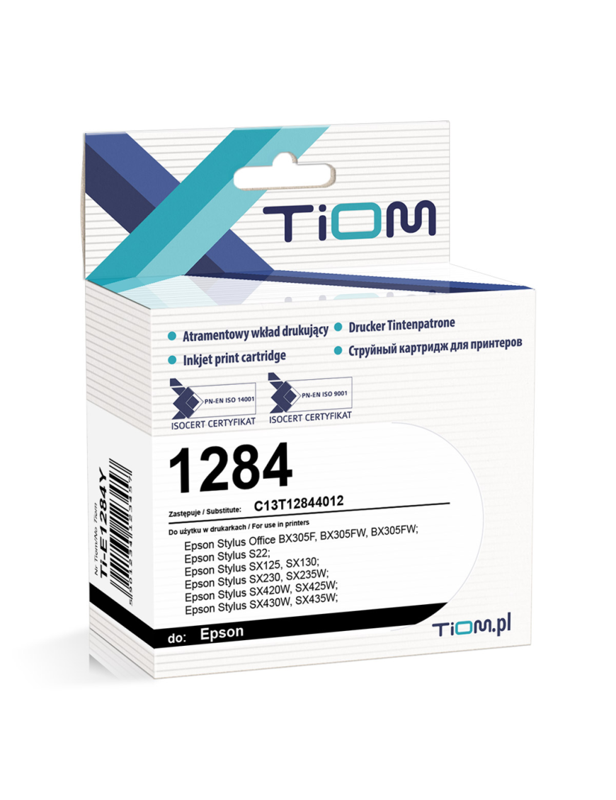 Tusz Tiom do Epson 1284 | C13T12844012 | 450 str. | yellow