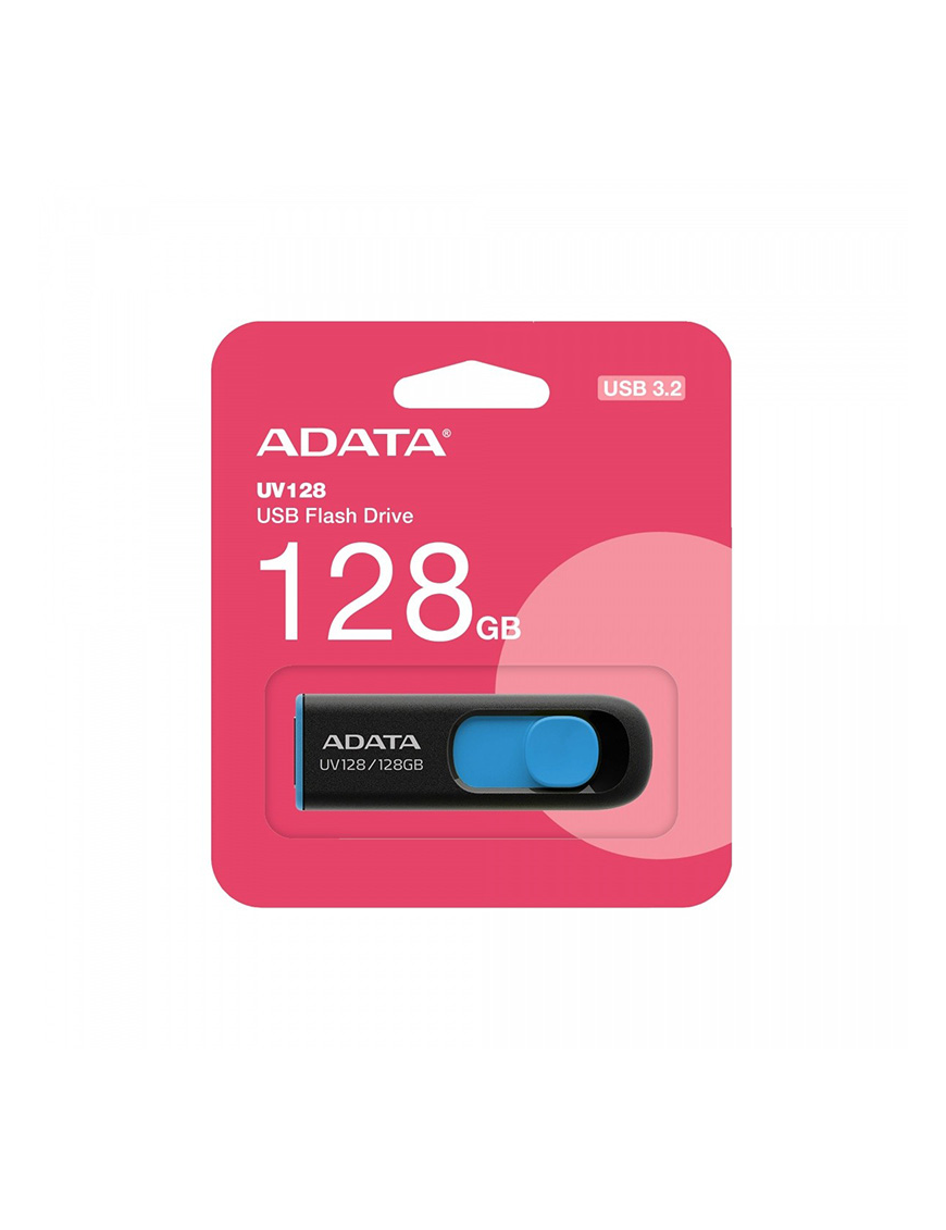 Adata pamięć UV128 128GB USB 3.2 czarno-niebieski