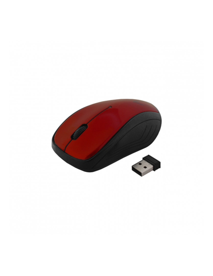 Art AM-92E mysz optyczna | bezprzewodowo | USB | red