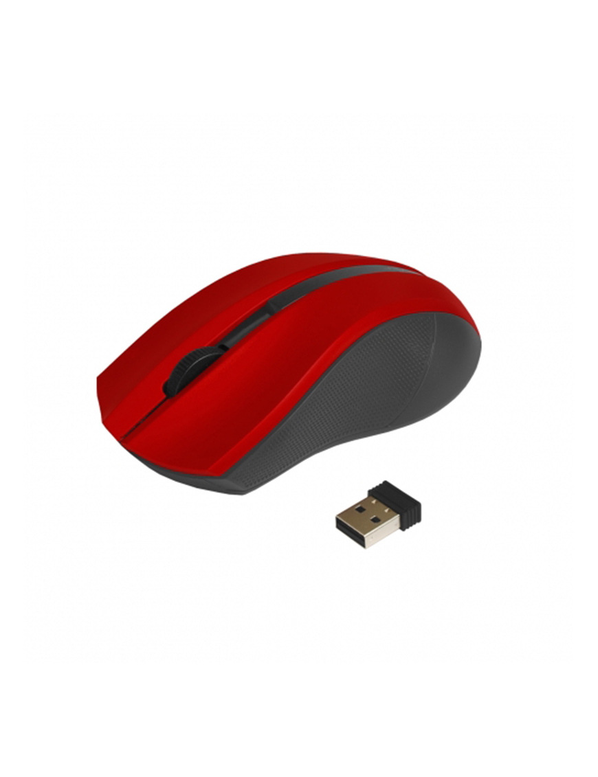 Art AM-97D mysz optyczna | bezprzewodowa | USB | red