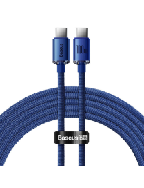 Baseus Kabel USB-C do USB-C Crystal Shine 100W | 1,2m | niebieski