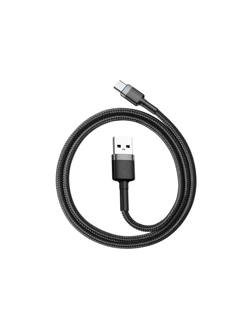 Baseus Kabel USB do USB-C Cafule 2A | 3m | szaro-czarny