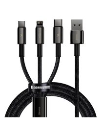 Baseus Kabel 3w1 Tungsten Gold USB do micro USB/USB-C/Lightning, 1.5m