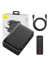 Baseus Ładowarka sieciowa GaN2 Pro | 2xUSB-C, 2xUSB | 100W | czarna