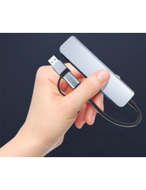 Adapter 5w2 USB/Type-C to USB3.0+USB2.0*2+SD/TF