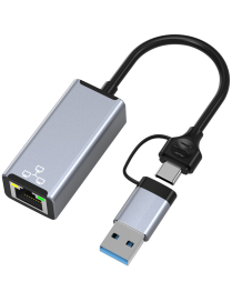 Adapter USB/TYPE C Ethernet 1000Mbps