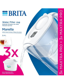 Brita Dzbanek z filtrem Marella biały +3 MAXTRA PRO Pure Performance | 2,4l