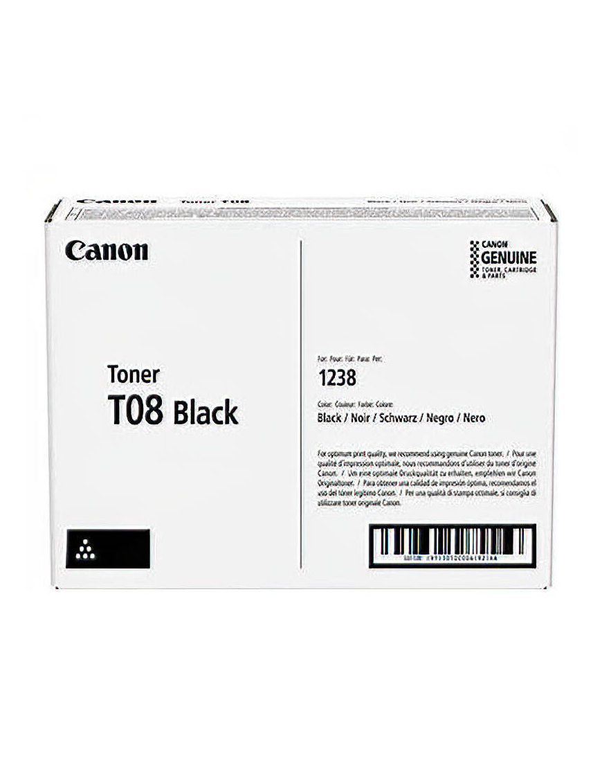Toner Canon T08 black i-SENSYS X 1238P Series