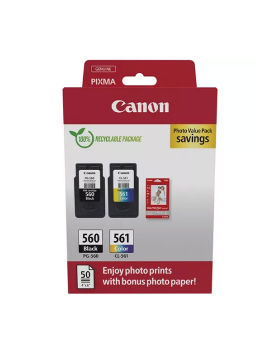Tusz Canon PG-560/CL-561 + papier fotograficzny