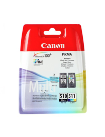 Zestaw dwóch tuszy Canon PG510/CL511 do MP-240/260/270/280/480/490 | CMYK
